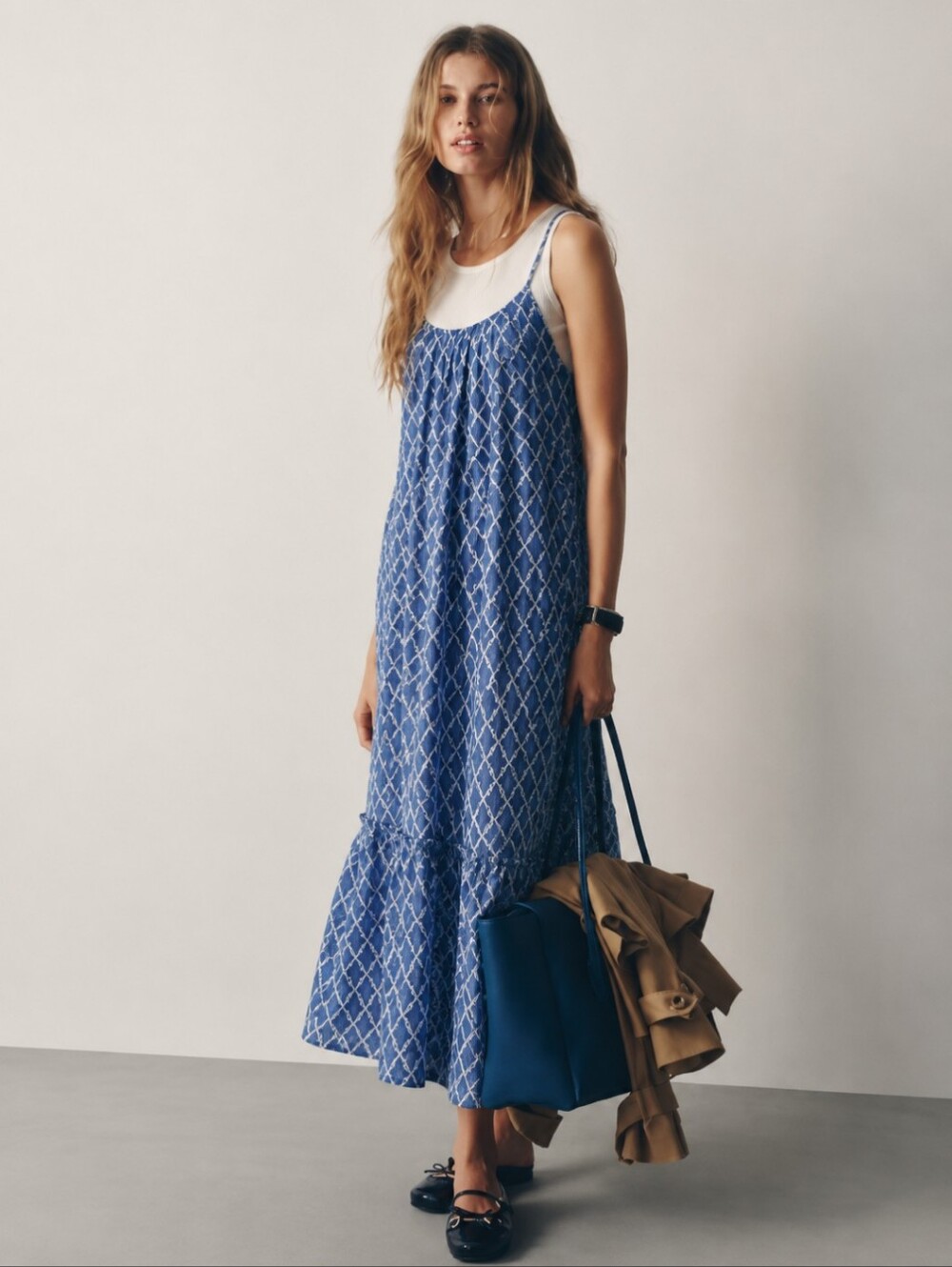 NWT! Anthropologie Maeve Twofer Printed Tank Dress XS